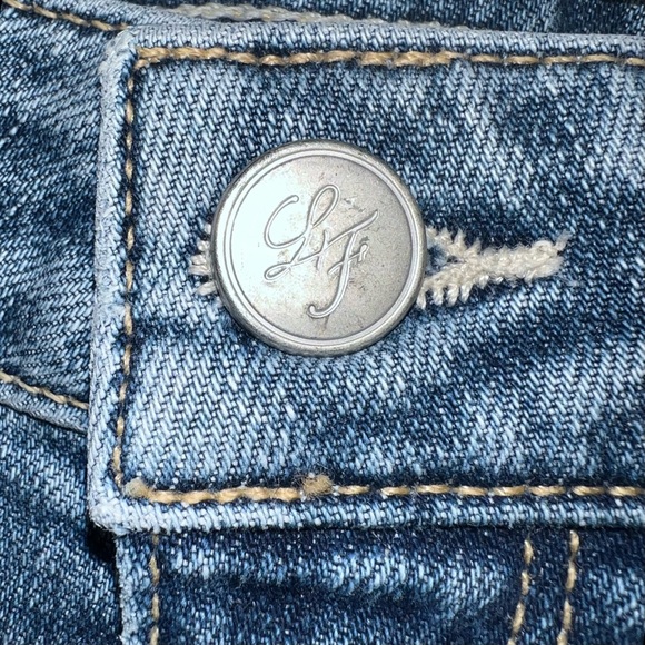 Lovers + Friends Logan High Rise Tapered Jean in Blue Heights Sz 27 - Picture 5 of 14